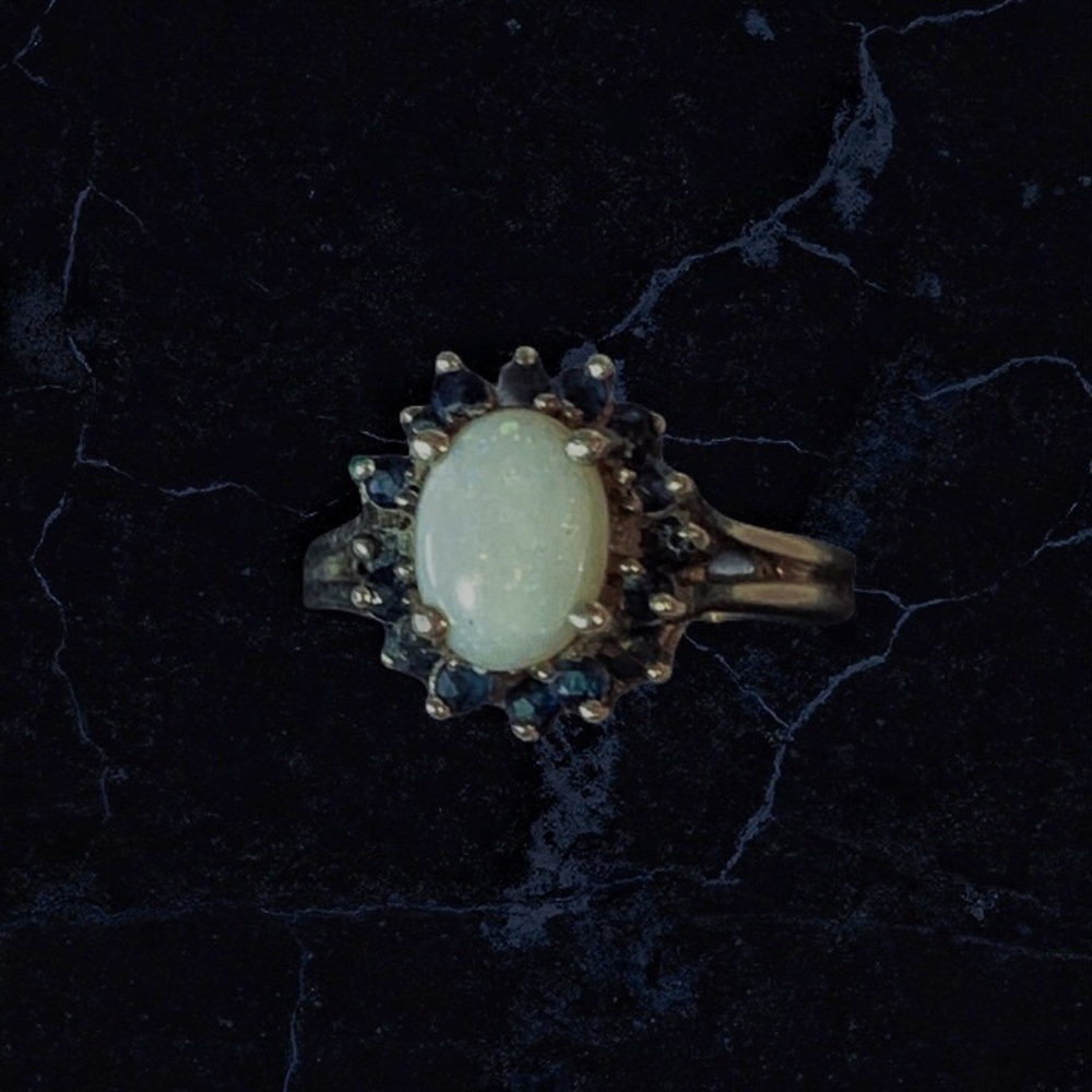 Opal Sapphire Ring 6 - image 2